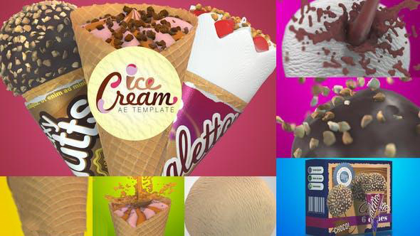 پروژه آماده افترافکت : تیزر تبلیغاتی بستنی Ice Cream Commercial 23312083