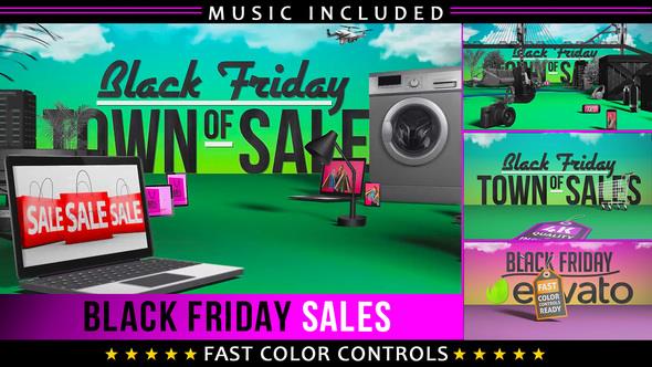 پروژه آماده افترافکت : تیزر تبلیغاتی جمعه سیاه Black Friday Shopping Promotion 22891325